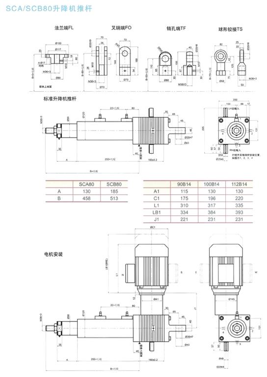 sca80升降機(jī)推桿